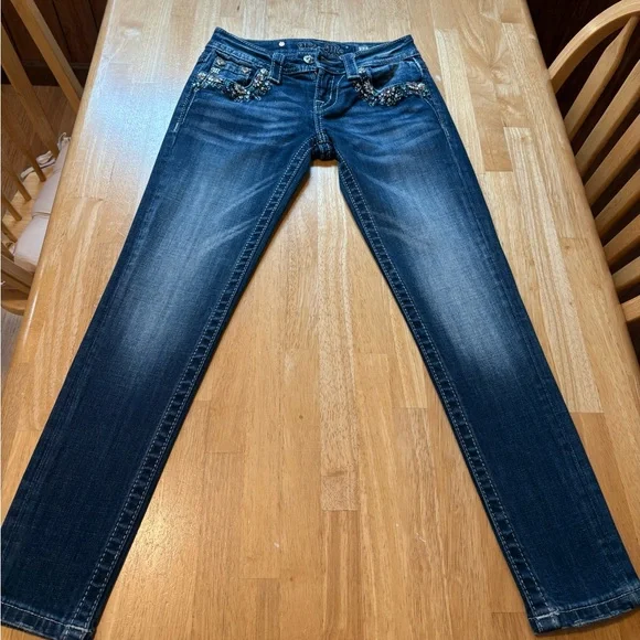 Miss Me Embellished Jewel Skinny Ankle Jeans - Picture 2 of 10